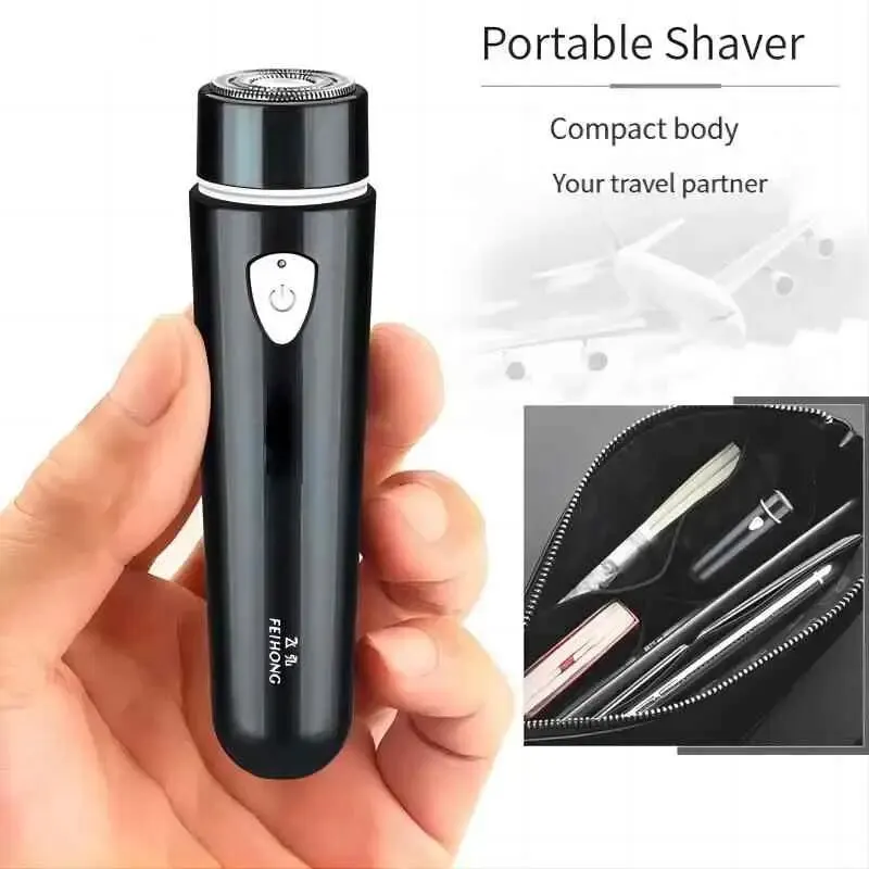 Portable Mini Electric Shaver Portable Rechargeable Home Travel Beard Razor Fast Clean Shave Shave Without Tearing Beard