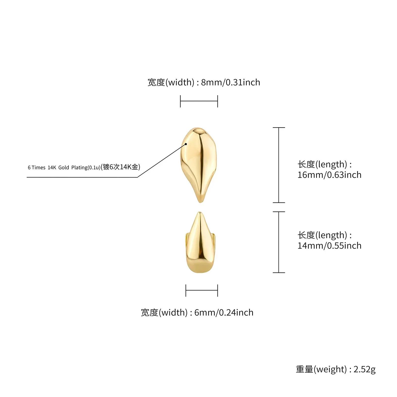4Pcs Vampire Smooth Surface Small Tiger Teeth Upper And Lower Tooth Decoration Pointed Teeth Cosplay Accessory image 4