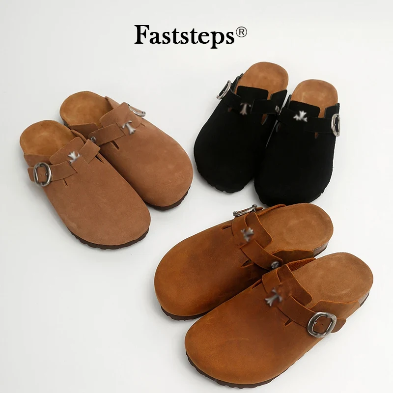 Birkenstock High Quality Boston Style Women Men Clog Shoes Unisex Plus Size