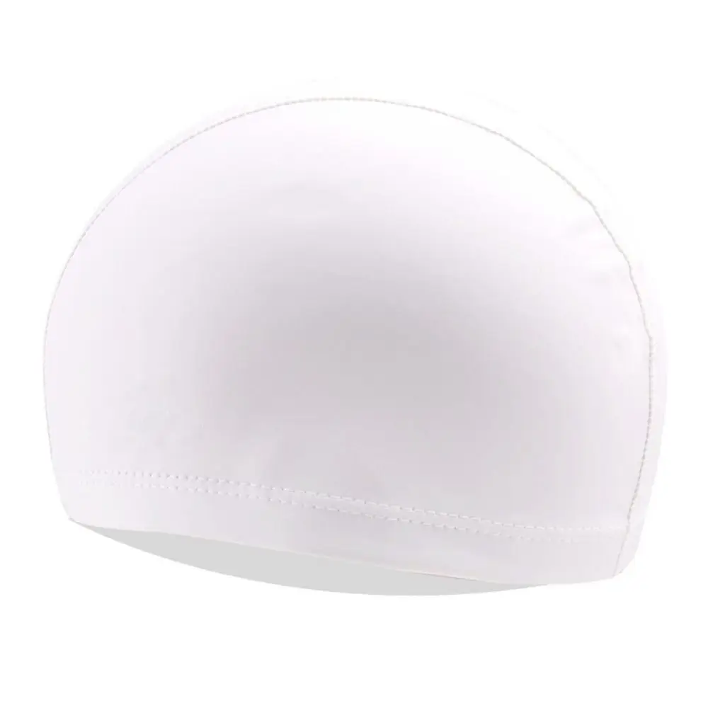

PU PU Fabric Swimming Cap Protect Ears Long Hair Available Waterproof Swim Pool Hat Plus Size Waterproof Long Hair Swimming Hat