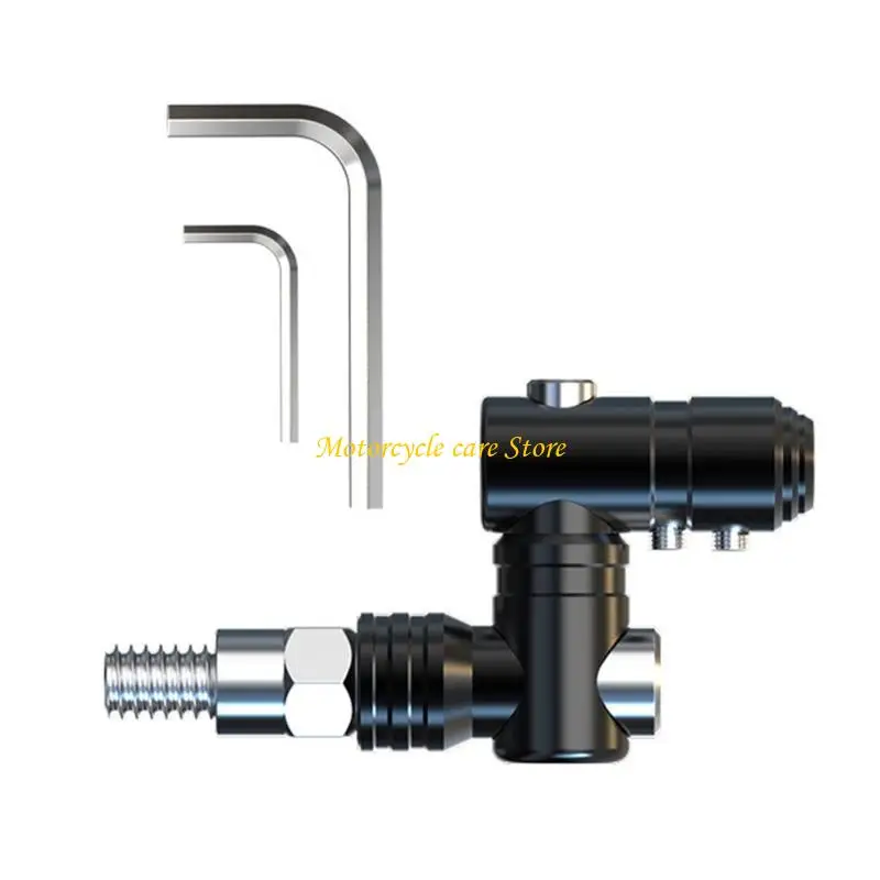 U75F Universal Motorcycle Mirror Adapter Strong  Aluminum Bracket for Secure Install