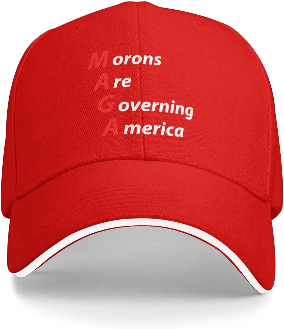 Morons-Are-Governing-America-MAGA-Baseball-Cap-Polyester-Adult-Casual-Sports-Adjustable-Hat