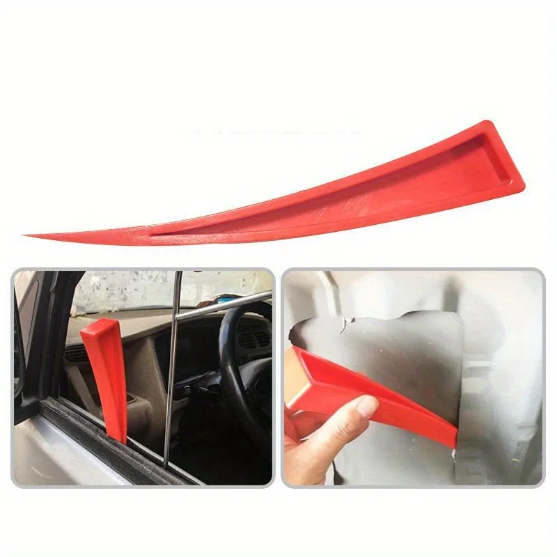 2pcs Car dent repair tool, door support clip, car door unevenness leveling tool, rubber scraper
