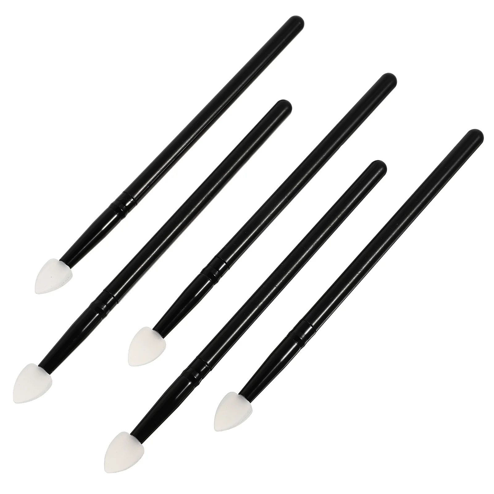 5 個のシリコーンアイシャドウブラシセットポータブルプロフェッショナルメイクアップツールキットアイシャドウアプリケーション用ソフトハンドル