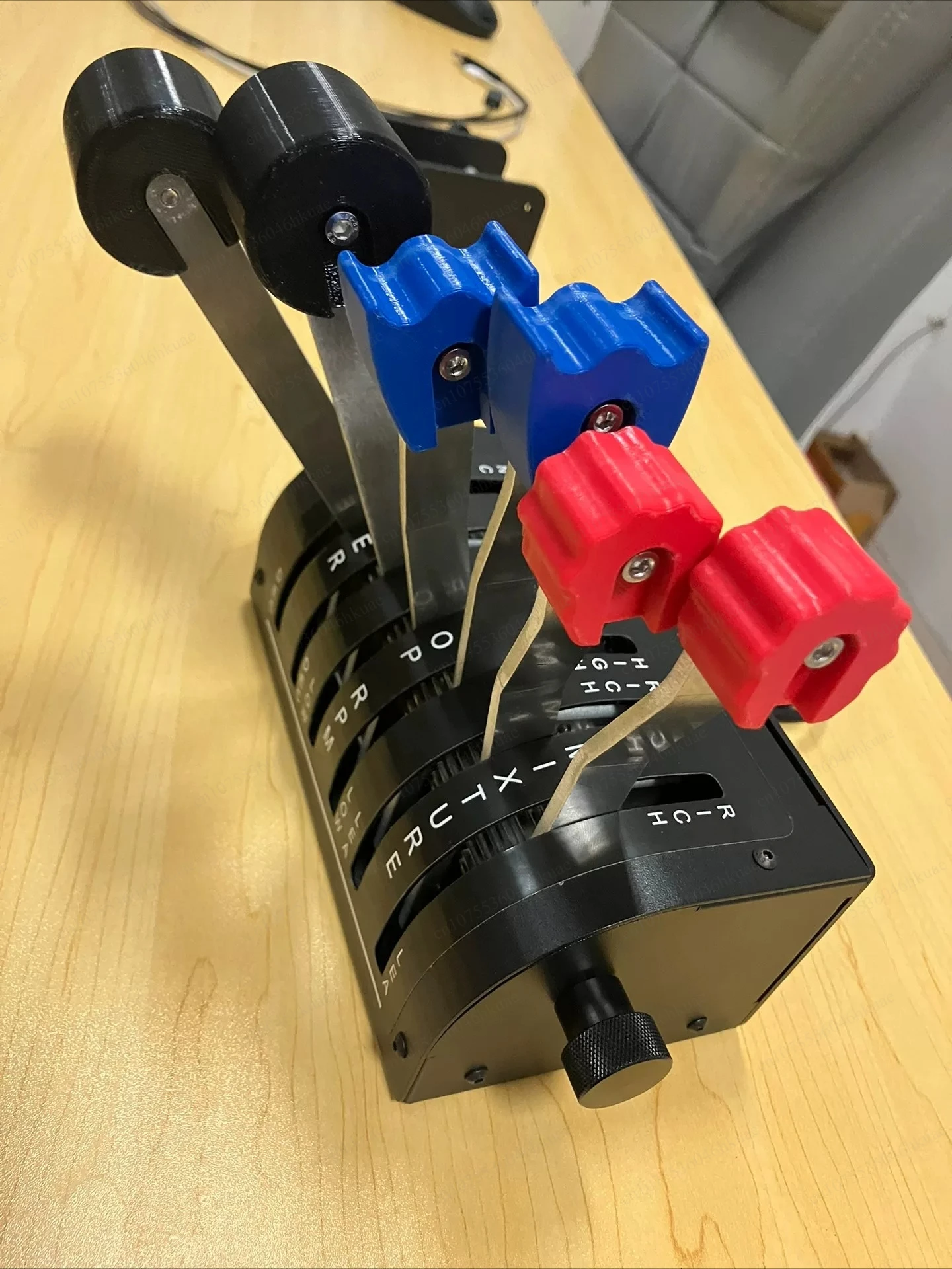 Metal‑Built Flight‑Throttle Controller, 6‑Axis Analog Joystick Control Lever for Flight Simulation