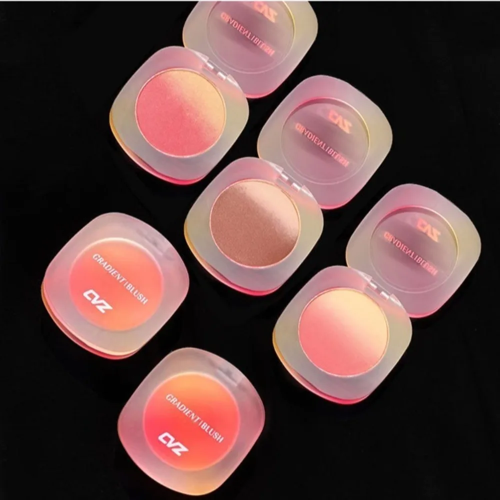 أحمر خدود برتقالي غير لامع مزدوج التدرج يدوم طويلاً مقاوم للماء أحمر خدود الخد لون طبيعي توسيع مكياج الوجه روج عاري #3