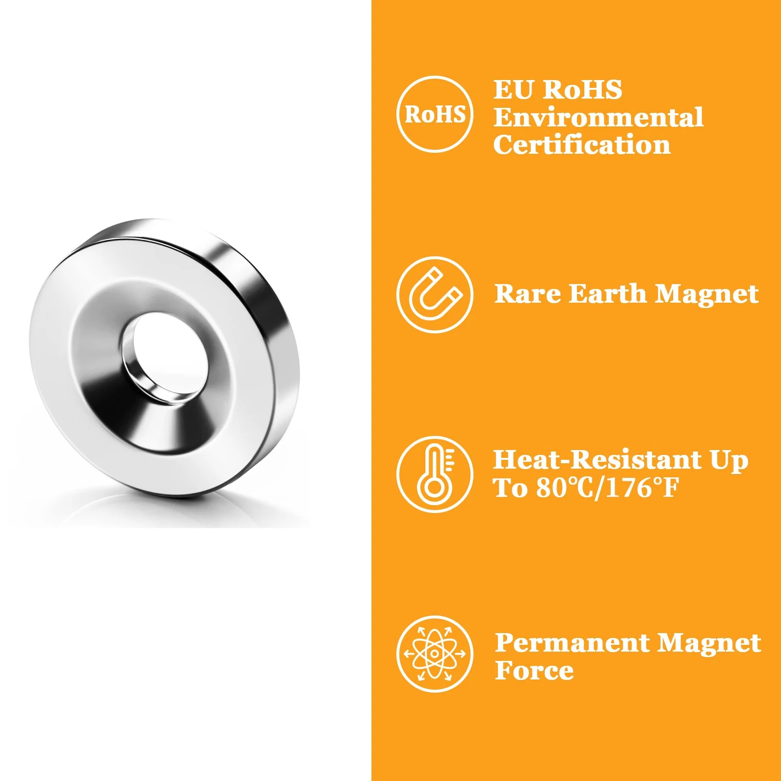 3/5/10Pcs 20x3-5 Neodymium Magnet 20mm X 3mm Hole 5mm NdFeB Round Super Powerful Strong Permanent Magnetic Imanes Disc For DIY