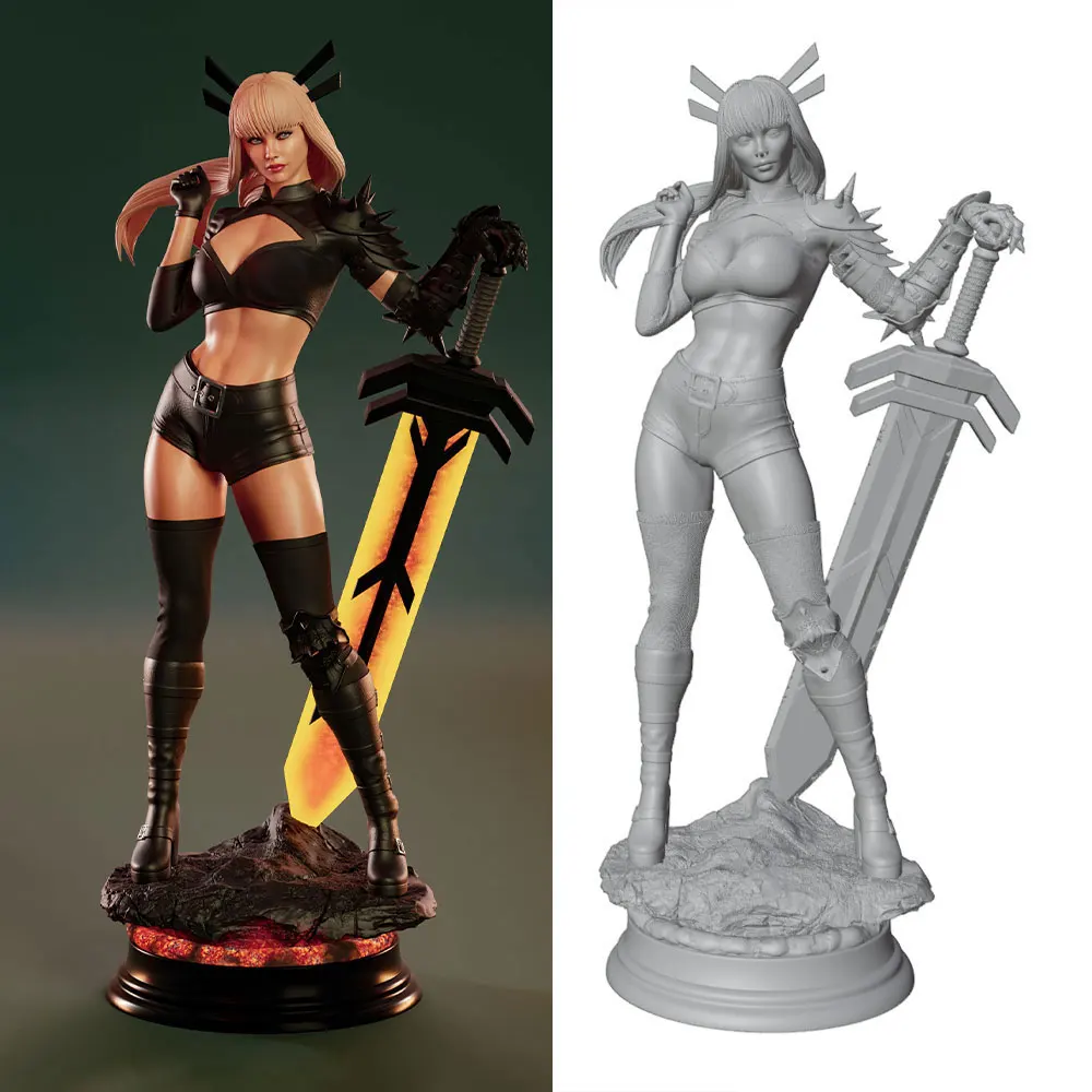 1/24/12/6 Desk ornament,NSFW,Sexy girl resin model kit, mini 3D printed gray figure statue, unpainted,unassembled