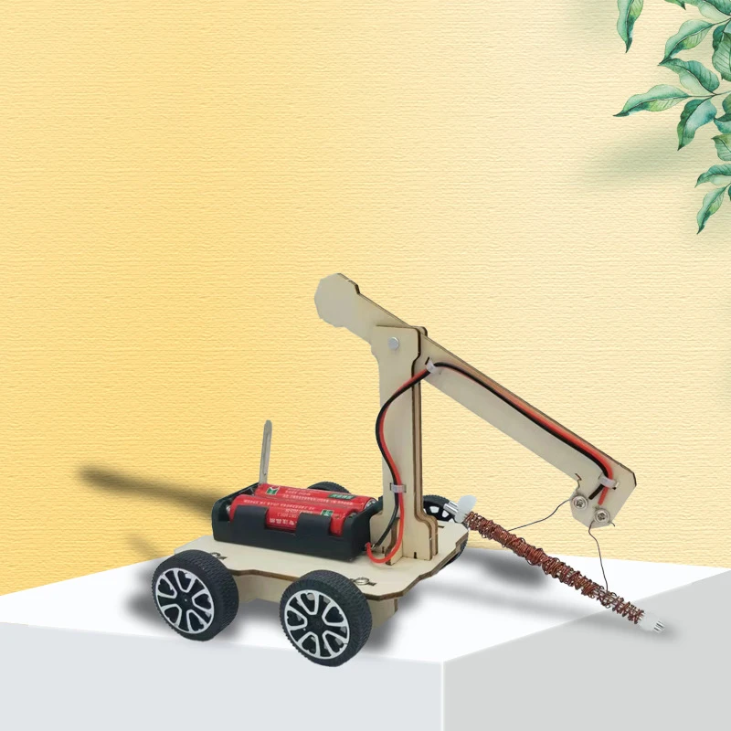

DIY Electromagnetic Crane Science Kit Technology DIY Materials Science Toys Handmade Physics Learning Toy Experiment Tool Kit