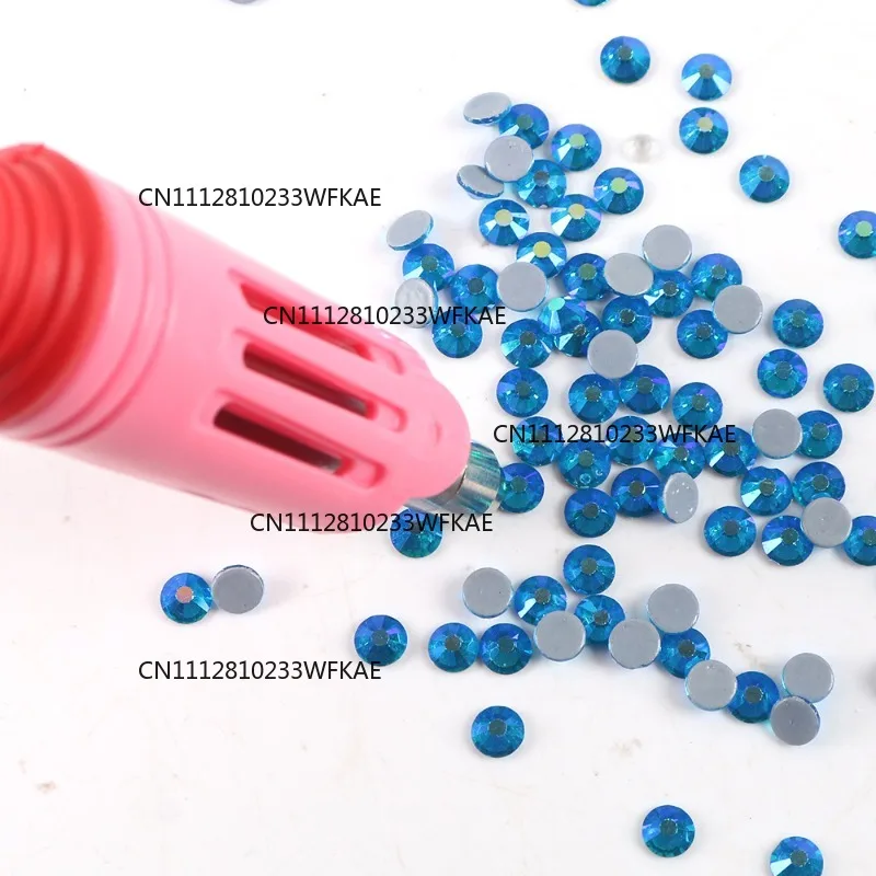 For YUNFAN Hotfix Rhinestone Heat Tool Gun Iron on Wand Applicator Fast Heating for Clothes DIYCraft with Mixed Size Rhinestones