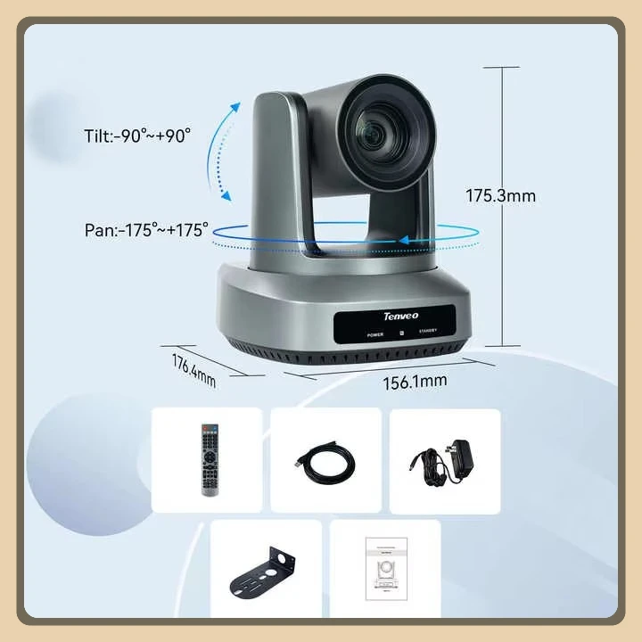 2025 Tenveo New Arrival Hot Selling UV MAX 620A 12X Zoom PTZ Camera USB/HDMI/SDI POE HD PTZ NDI Video Conference Camera AA