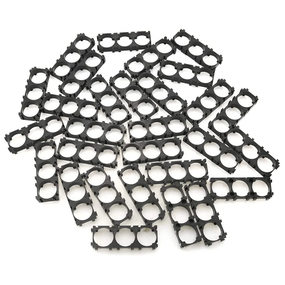 B04B-30Pcs Splicing Battery Support 18650 Lithium Battery Bracket Spacer Lithium Battery Plastic Holder Bracket