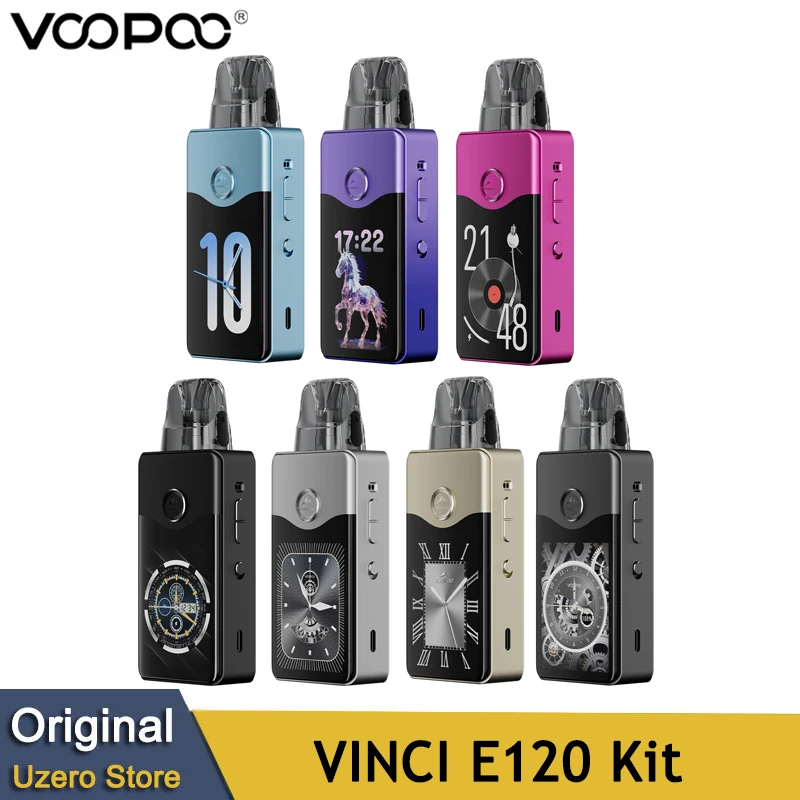 Original VOOPOO VINCI E120 Kit 120W Pod Mod 4500mAh with 5ML DTL VINCI PnP X Cartrdige 0.15/0.3ohm Electronic Cigarette Vape