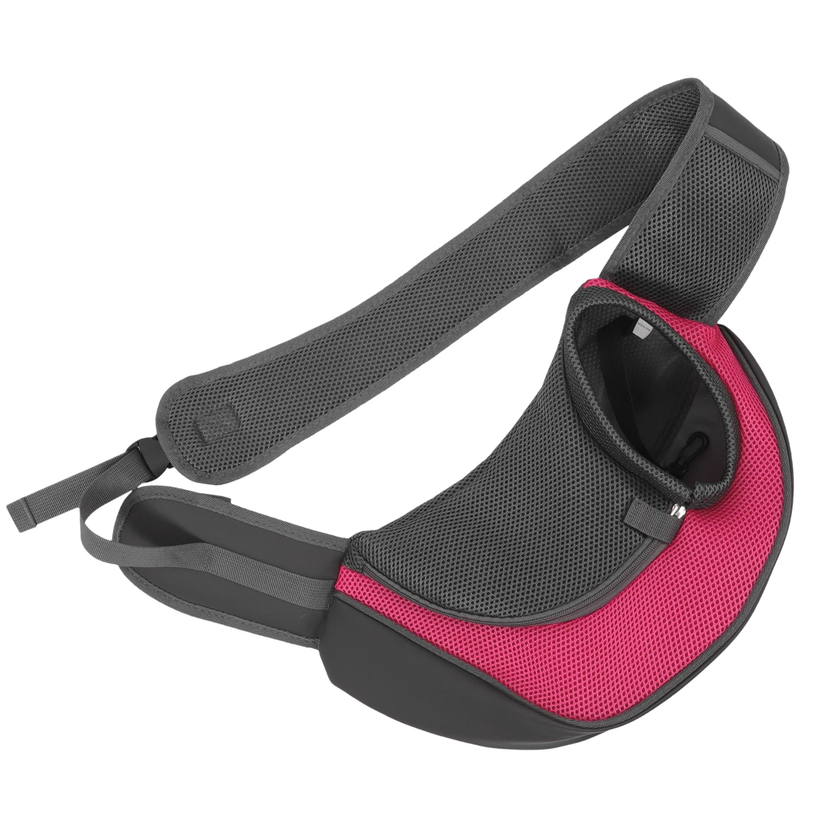 

Hands Free Dog Sling Bag Pet Shoulder Carrier 35*8.5*20cm Single-Shoulder Pet for Dog Cat Outside Walking - Size S(Rose Red)