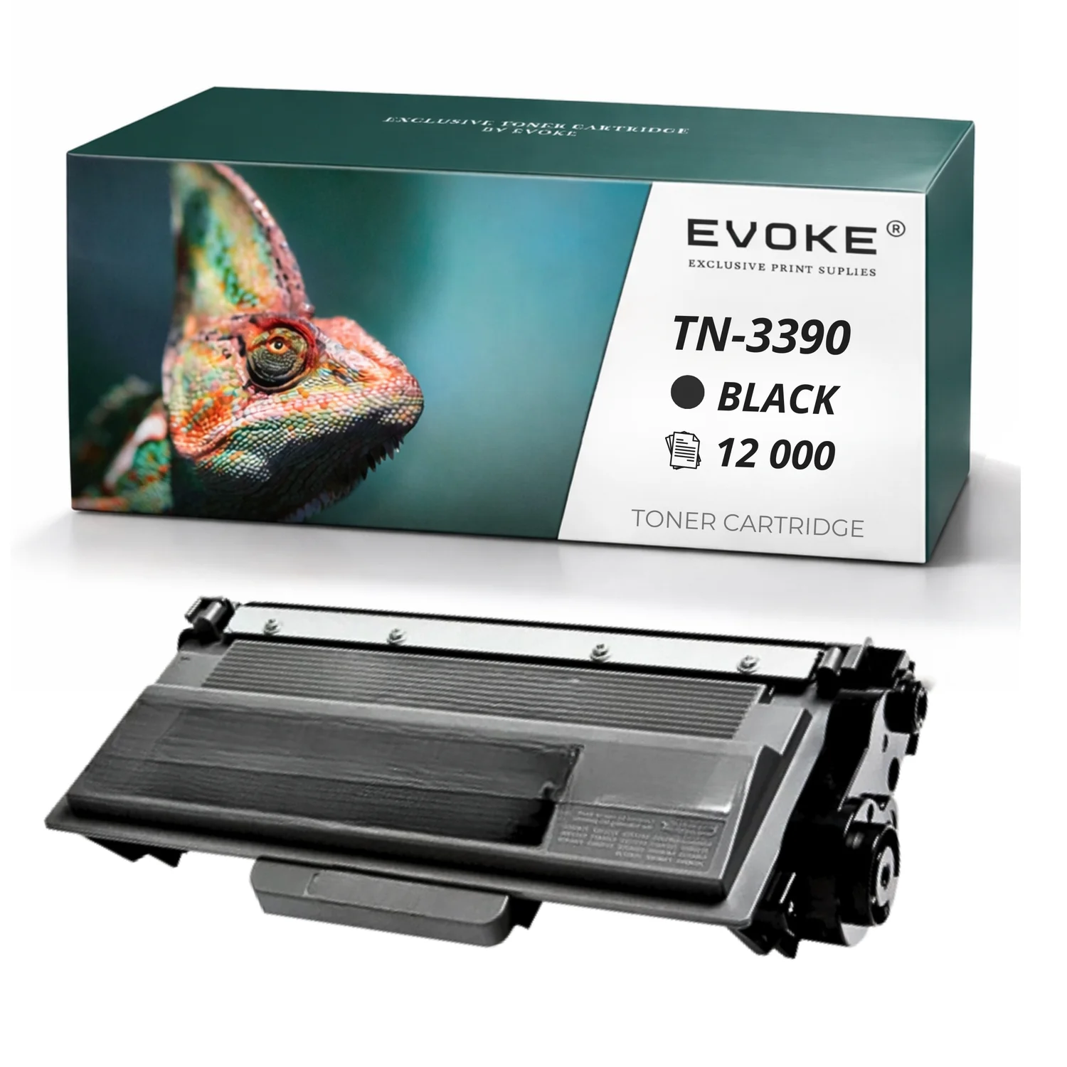 Evoke Compatibele Toner voor Brother Tn3390 Tn-3390 Zwart 12000 Pagina's 8250Dn/6180Dw/6180Dwt/8950Dw