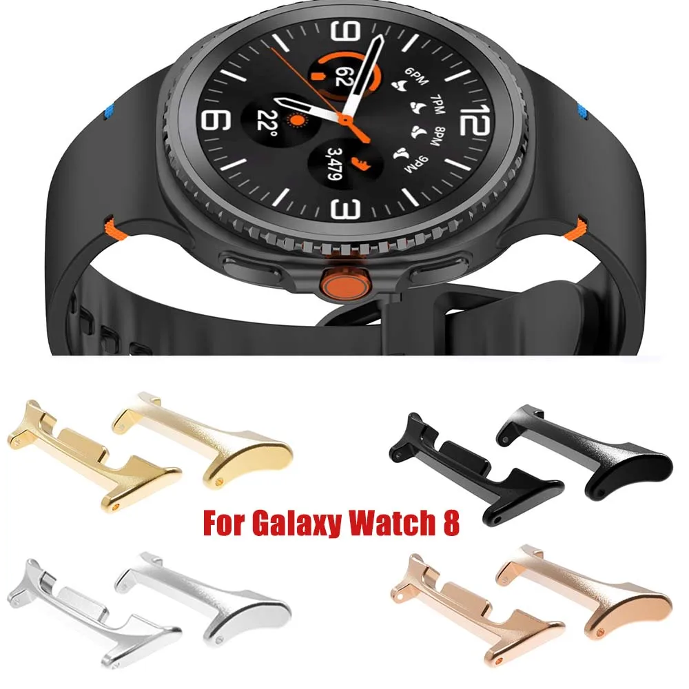 For Samsung Galaxy Watch 8 Stainless steel Watch Connector Silver Gold 22mm for Samsung Galaxy Watch 8 Ultra Adapter Watch Band