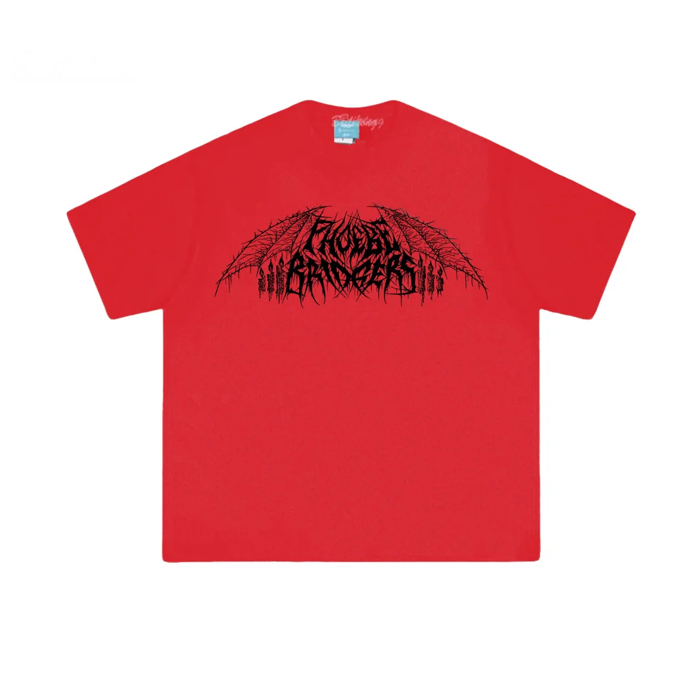 شعار معدني قميص أسود 2025 جديد فيبي بريدجرز تي شيرت صيفي عالي الجودة طباعة جرافيك بلايز 100% قطن موضة رقبة دائرية