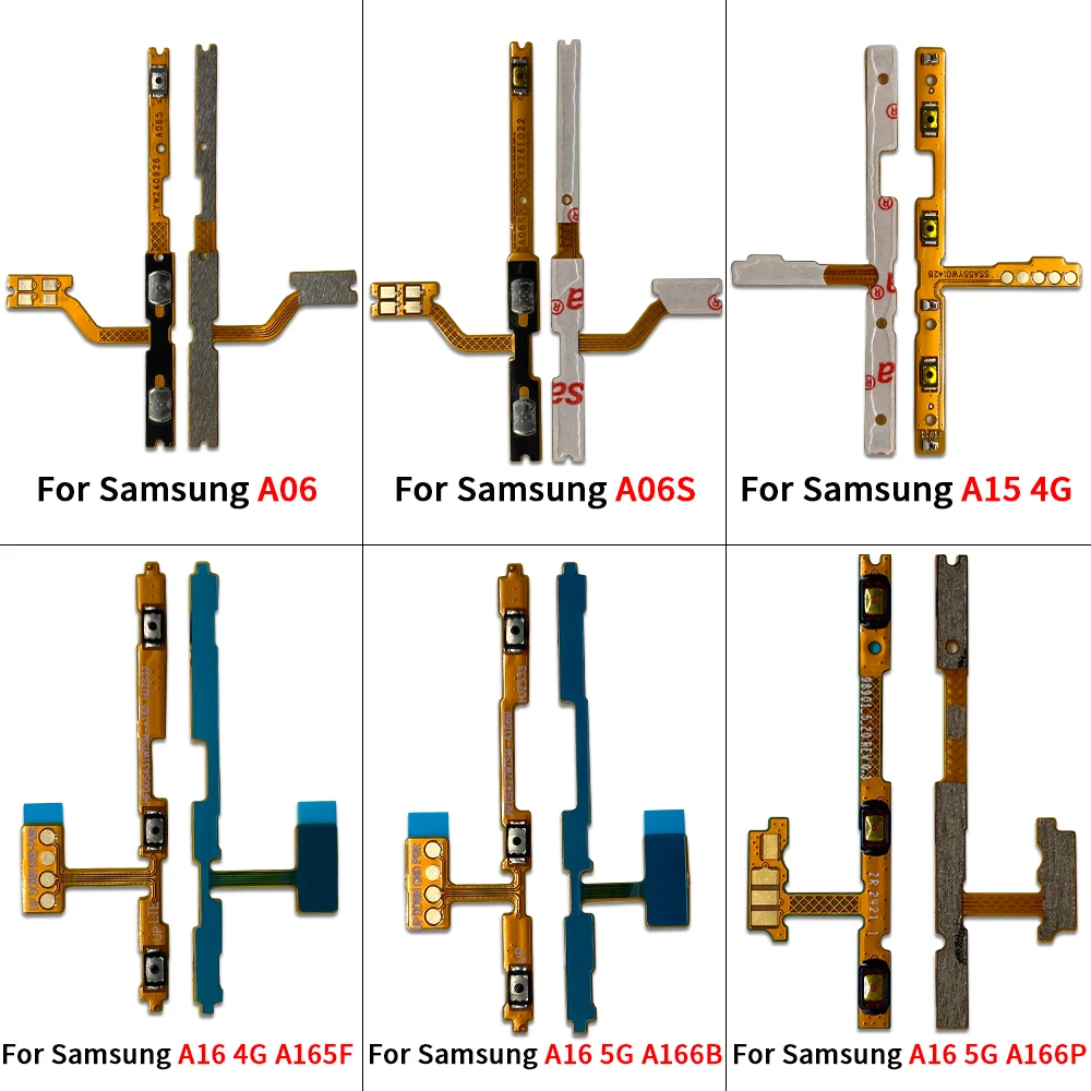 New For Samsung A05 A05s A06 A06s A15 A25 A35 A55 A16 4G 5G Power Switch On Off Button Volume Key Button Flex Cable image 2