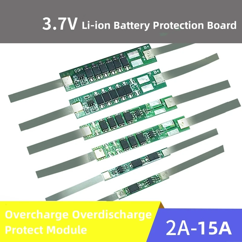 1S 3.7V 3A 5A 15A BMS Li-Ionen-Batteries chutz platine PCB Überladung Schutz modul für 18650 Lithium-Batterie zelle