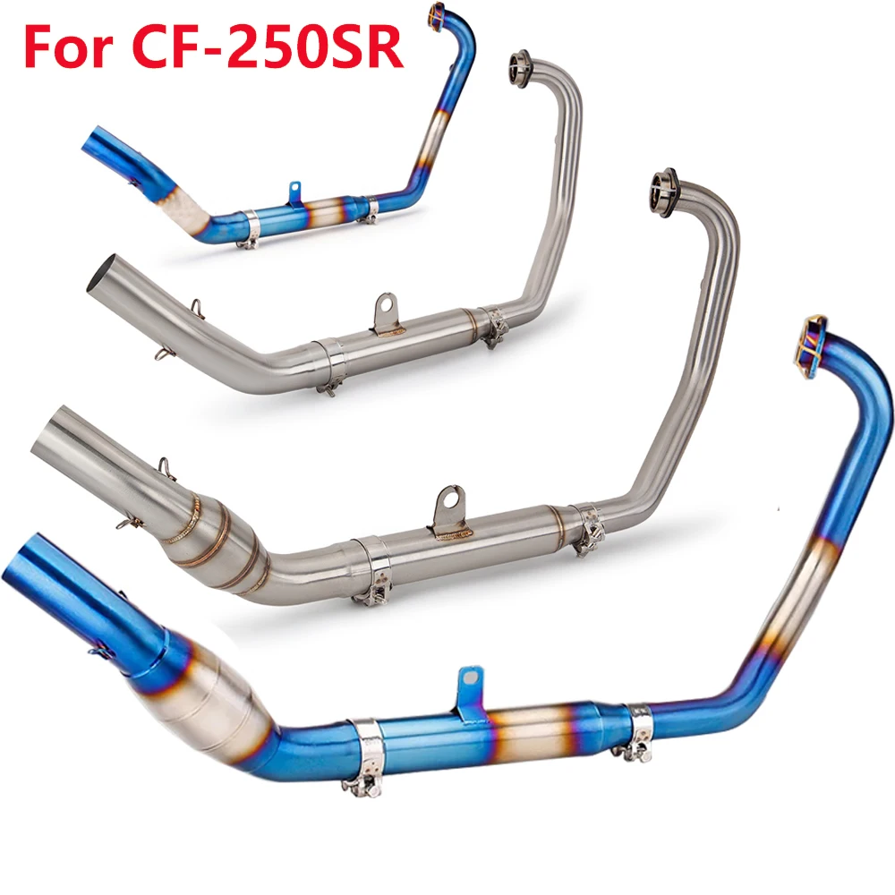 

for NK250 NK 250 Nk250SR NK300SR Motorcycle System Exhaust Escape Modified Mid Link Pipe Connecting Moto Muffler Slip on