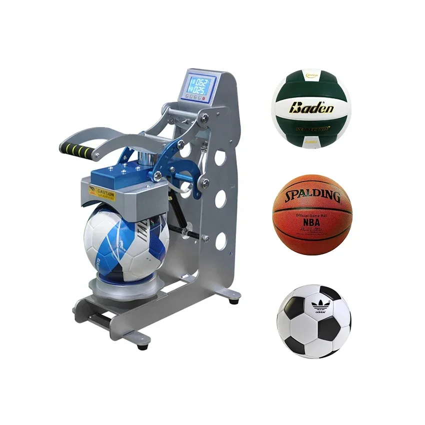 

Digital Ball Heat Press Machine Multicolor Sports Equipment Automatic Open Function New Condition Football Soccer Heat Transfers
