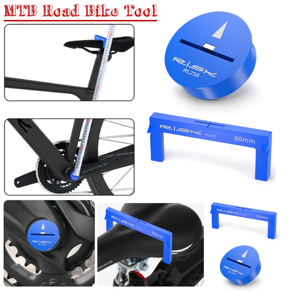 

Bike Seat Height Measuring Tool BB Center Positioning Parts Bicycle Seat Cushion Height Measuring Tool for Mountain Road Bicycle