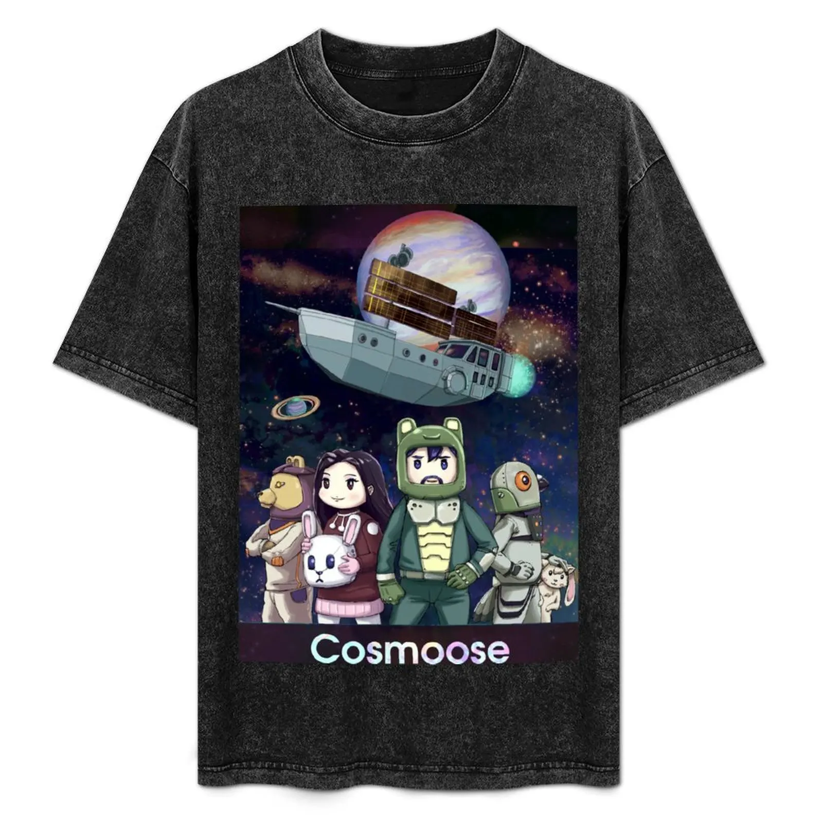 

Into the Cosmooverse T-Shirt blue archive graphic tee shirt for a boy plus size men clothing