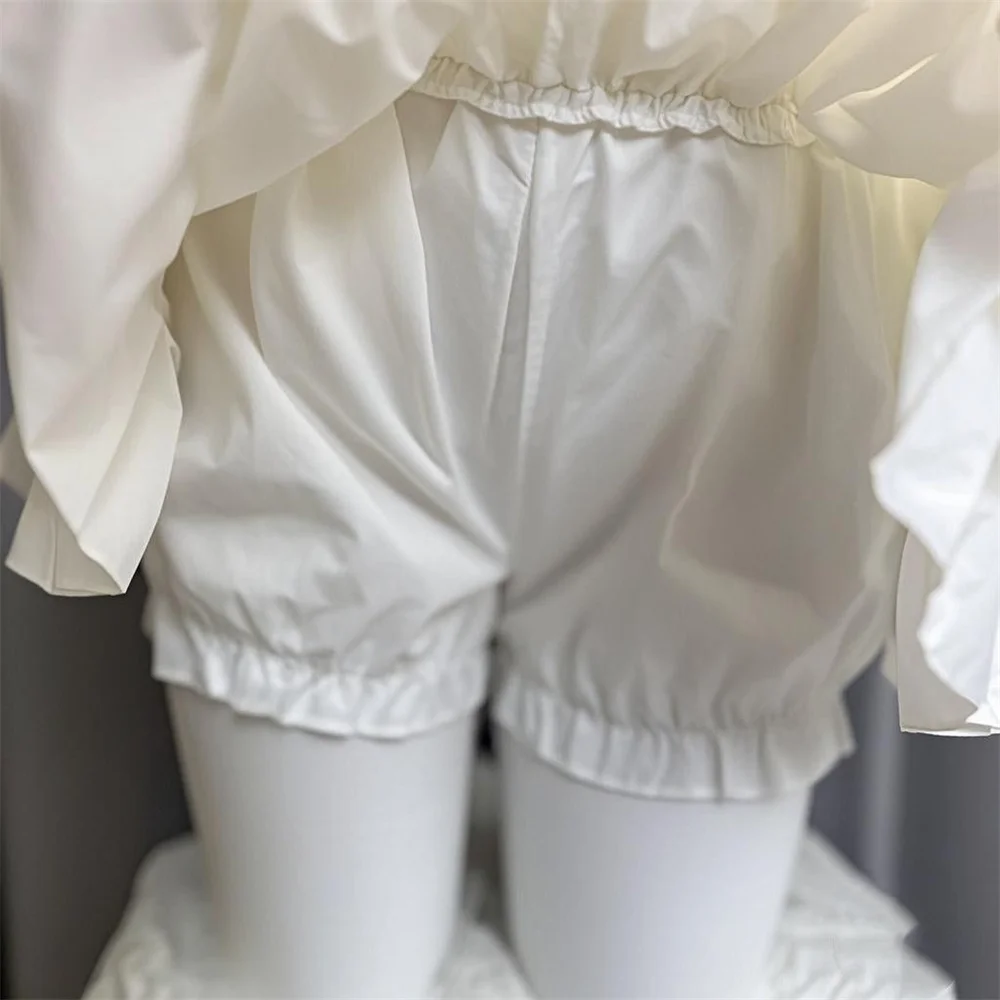 2026 Summer Lace Mini Cake Skirts Korea Design Casual Skirt Girls Outwear Sweet Ballet White High Waisted Slim Short Skirt Women