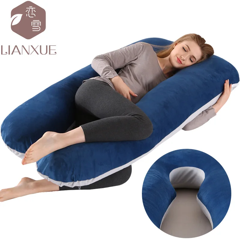 Poduszka ciążowa podtrzymująca lędźwie, poduszka do spania na boku, poduszka wspierająca karmienie piersią, poduszka dekoracyjna, transgraniczny handel hurtowy.