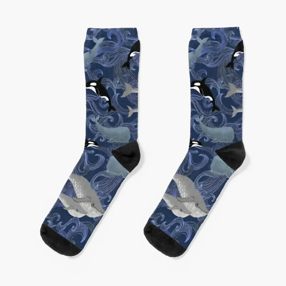 

Beautiful Ocean Giants - purple Socks happy Crossfit Male Socks Women's