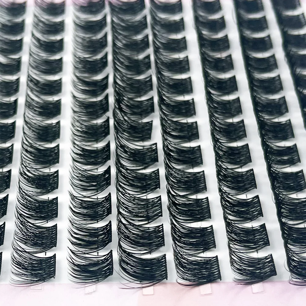 Picture 4: 120 Clusters D Curl Lash Clusters 8-14mm Mixed Length 3D Natural Soft DIY Individual Eyelash Extensions Reusable Lashes