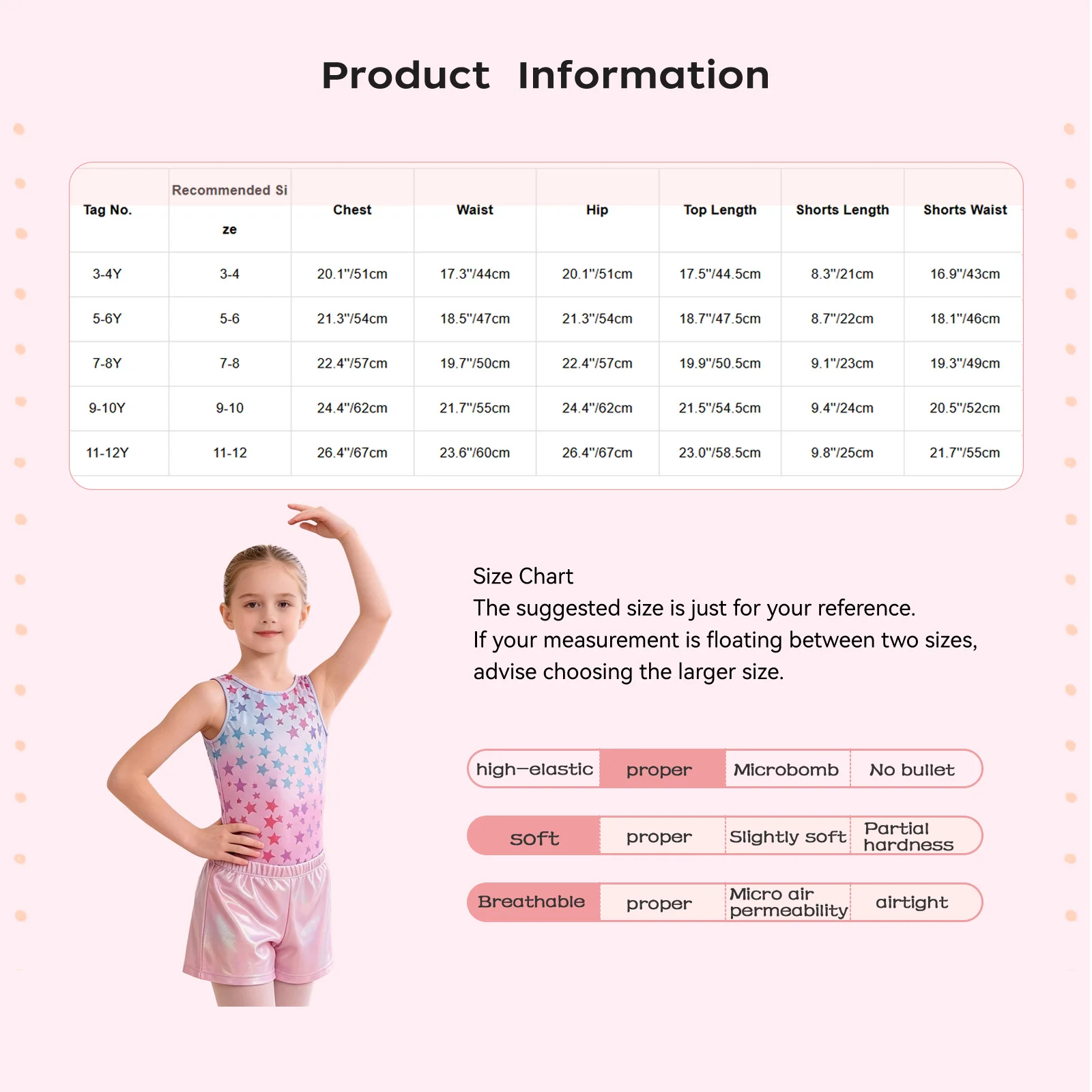 Kid Girls 2-piece Yoga Sport Gymnastics Dance Outfit Sleeveless Metallic Printed Leotard with Shorts Set Dance Stage Performance