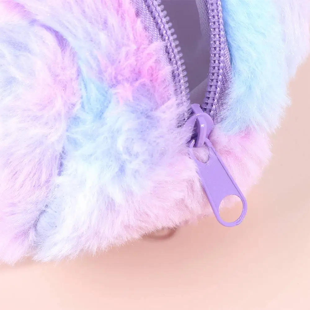 Милая плюшевая сумка, плюшевый пенал, грязезащитный пенал большой емкости, портативный плюшевый мешок для ручек с героями мультфильмов Kawaii, сумка для ручек-подростков, девочек и мальчиков