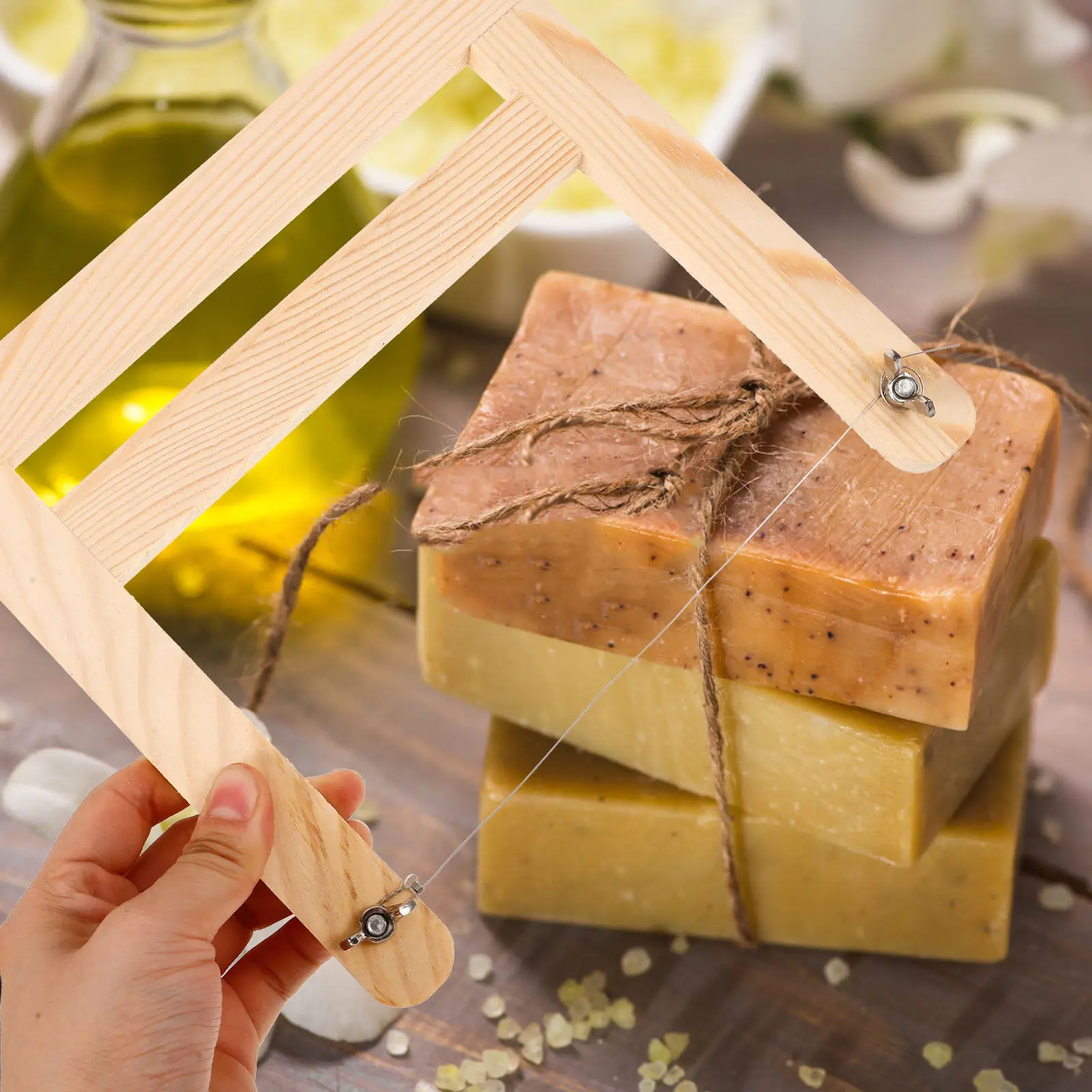 Tragbarer Seifenschneider, leicht zu reinigen, vielseitig einsetzbar für Käse, Kuchen, Gemüse, ideal für DIY-Seifenherstellung und den Hausgebrauch