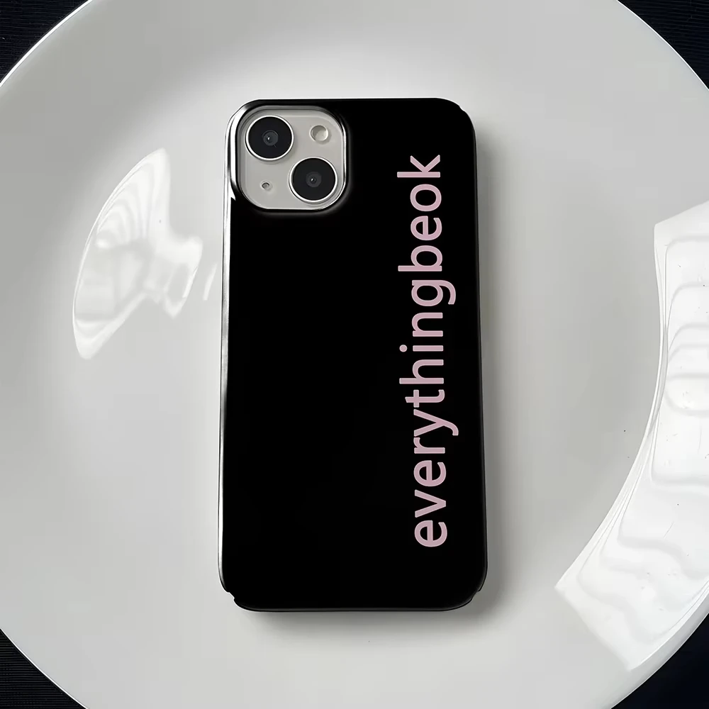 Advanced Simple English Letters Phone Case For IPhone 16 17 Pro Max 15 Air 14 13 Plus 12 11 Anti-drop Soft Y2k Case Ins Cover