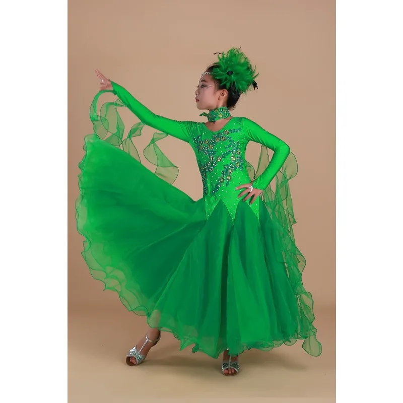 

Girls' modern dance performance dress ballroom dance competition dress new children's special offer modern dress