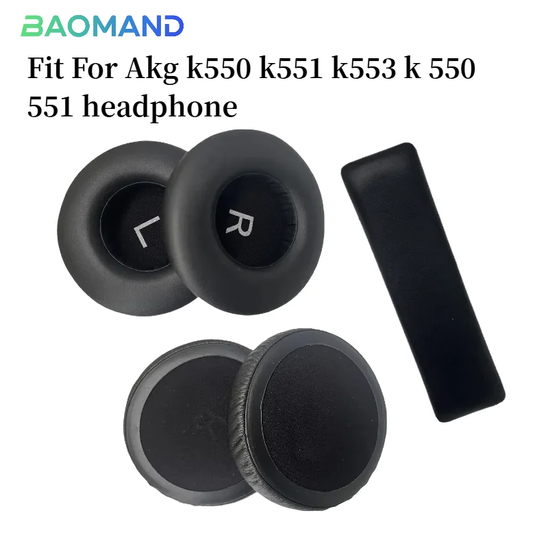 

Soft Foam Protein Leather Headphone Earpads Ear Pads Compatible For Akg k550 k551 k553 k 550 551 Headset Earmuff Earphone Sleeve