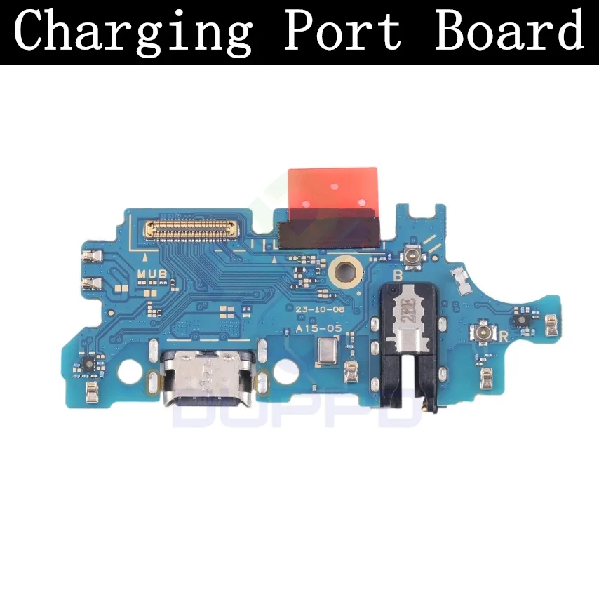 Top Ear Loud Speaker SIM Card Tray Charging Port Board For Samsung A15 A155F Fingerprint Sensor Volume Motherboard Flex Cable