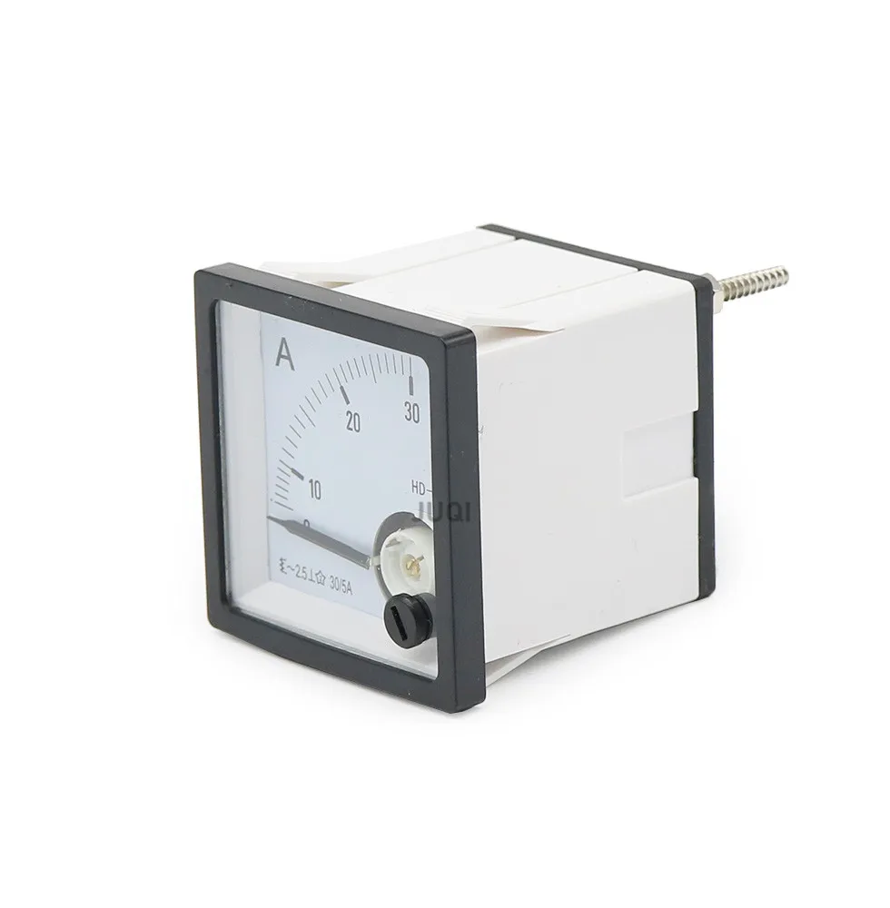 HD-48 high quality Pointer type AC ammeter 10A 20A 30A 50A 75A 100A 150A 200A 300A  range analog Ammeter gauge panel 48x48mm