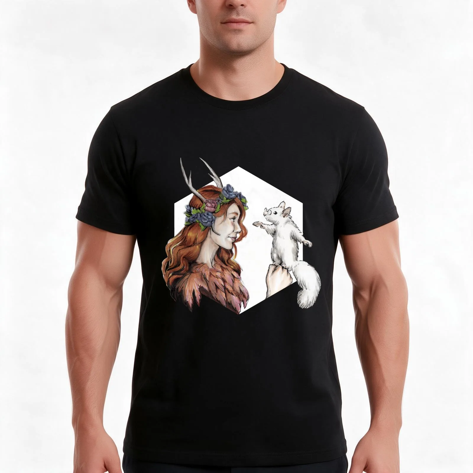 Speak with Animals T-Shirt, Summer Casual Cotton Tee, Oversized Streetwear Tops, Vintage Graphic Print, Loose Fit Short Sleeve