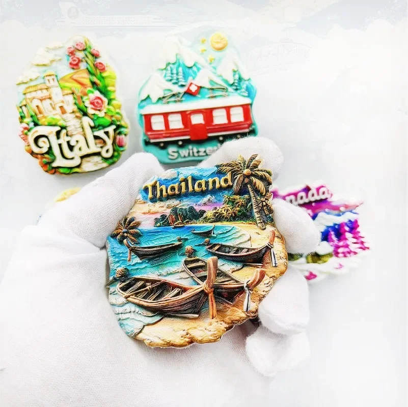 World Refrigerator Stickers Gifts and Souvenirs From Various Countries Instagram Style Designer Home Decoration Stickers