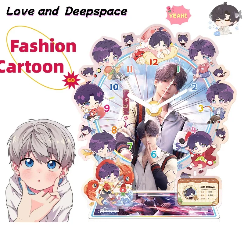 

Часы «Любовь и глубокое пространство» — милые и модные настольные часы с акриловой подставкой для персонажей из мультфильмов, подарок на день рождения друга