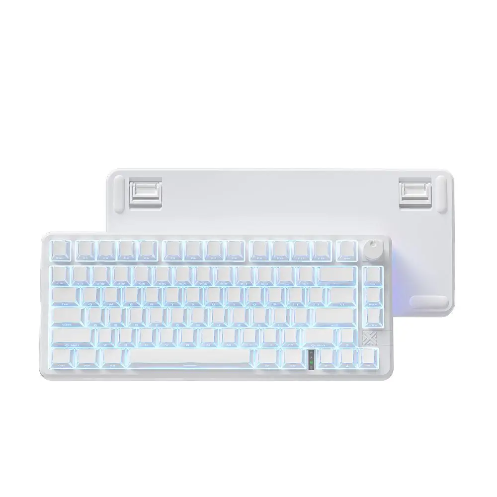 Folding three-mode mechanical keyboard angular light transmission keys customized e-sports game office