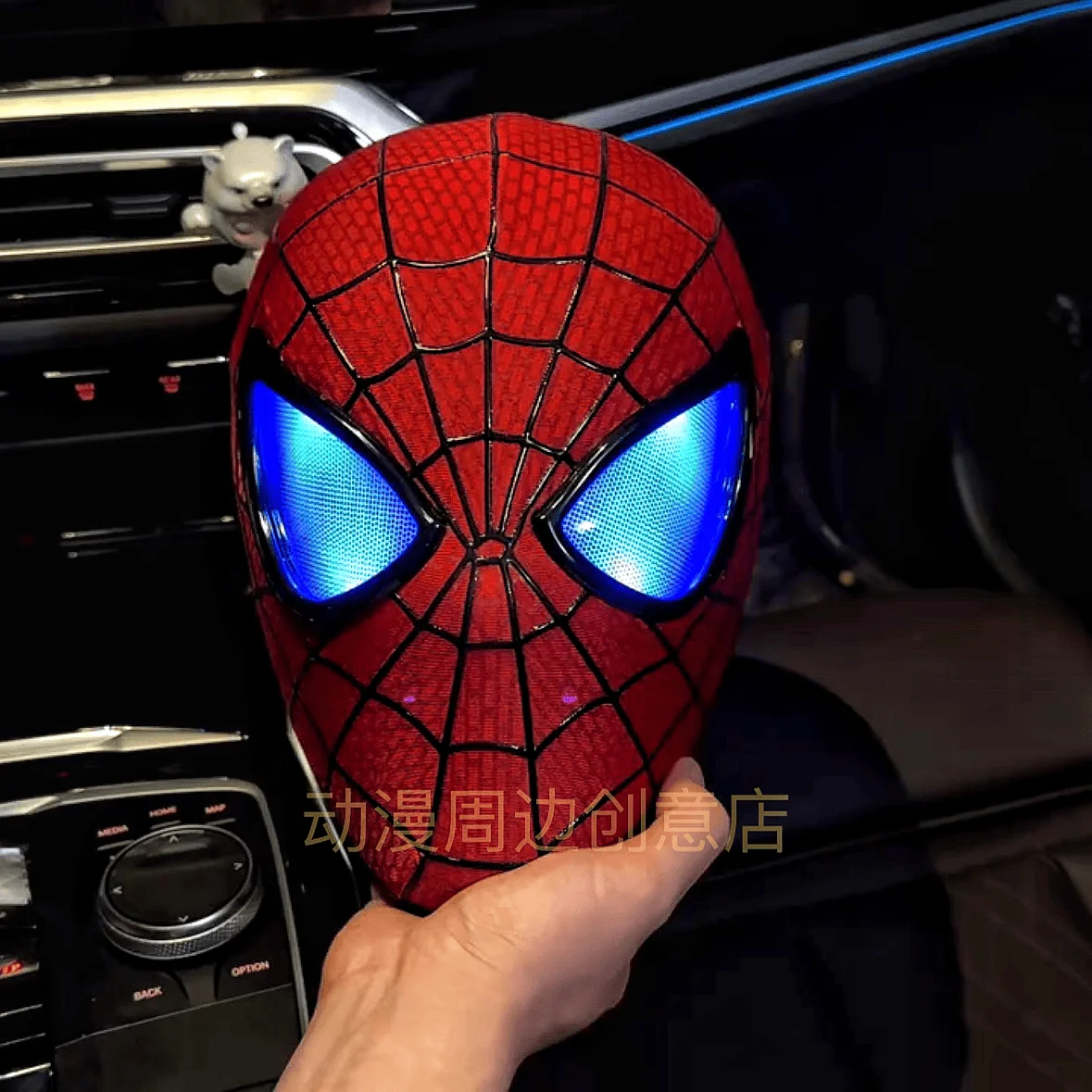 Gran oferta Marvel 1:1 máscara Tobey 3d Spider-Man Venom casco luces con máscara lentes extraíbles máscara Cosplay conjunto regalo de Navidad