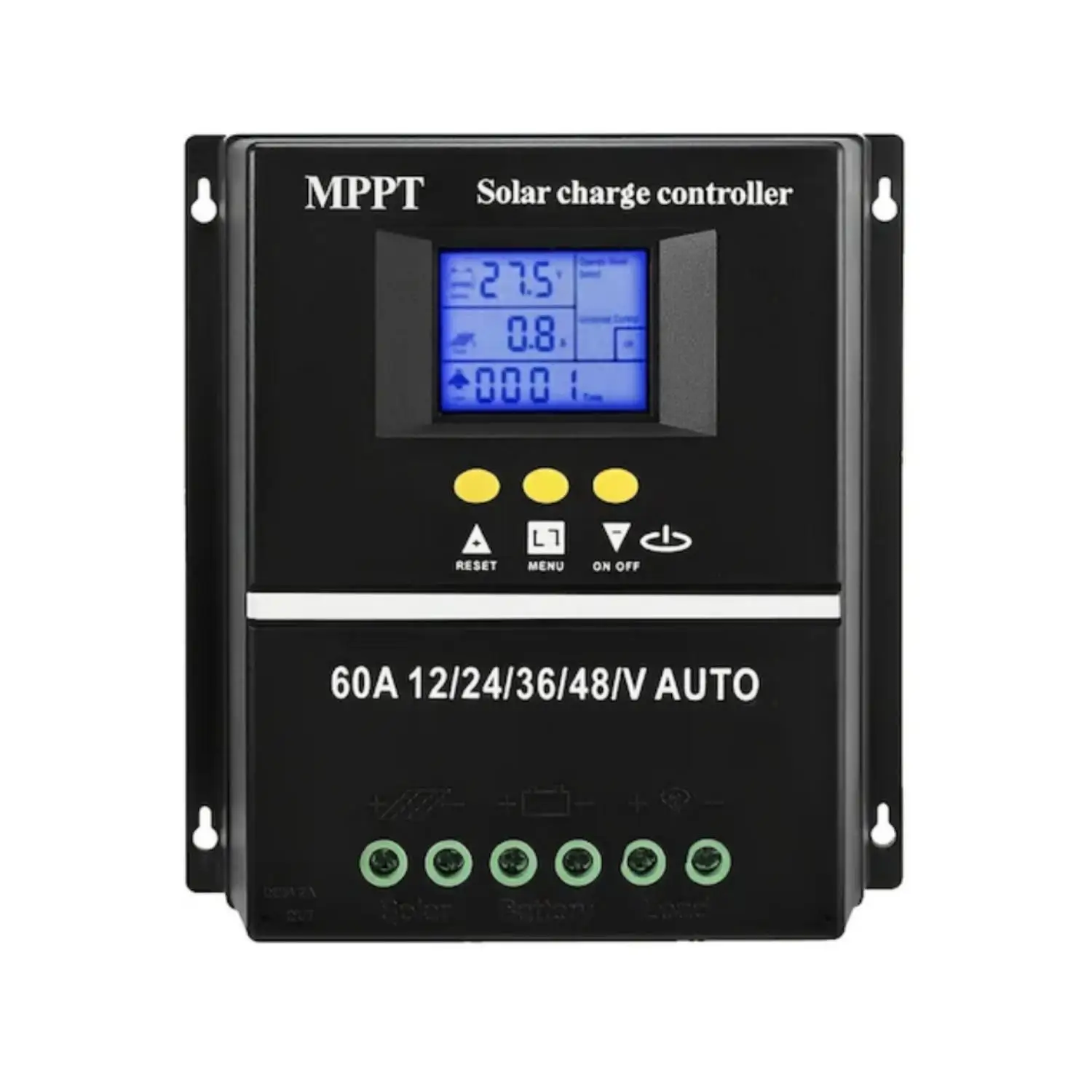 60A MPPT Solar Charge Controller Voltage Automatic Identification Panel Battery Intelligent Regulator for Lead-acid/Lithium