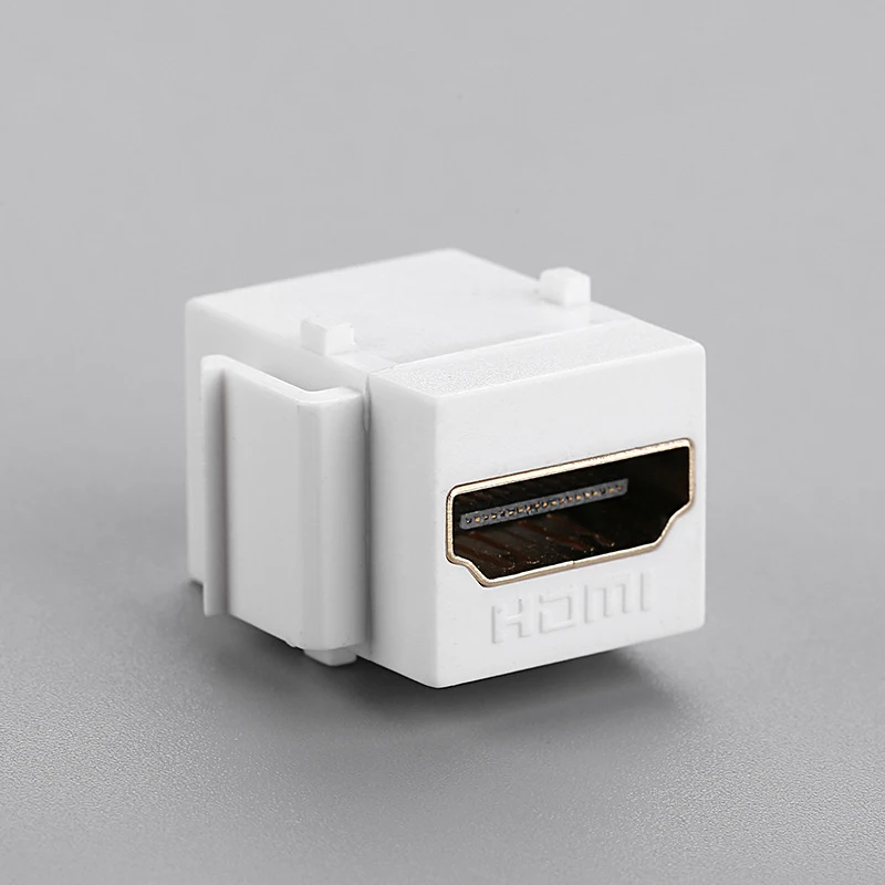 Keystone Jack HDMI HD Module Insert Coupler Slot 180° HDMI Female To Female Connector