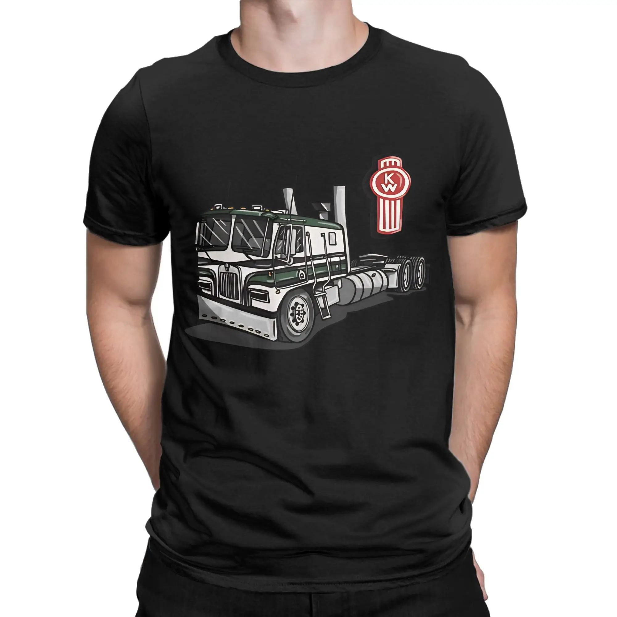 Kenworth Cabover Truck Classic Shirt Funny 100% Cotton T-Shirt Kenworth Tees Tops For Men