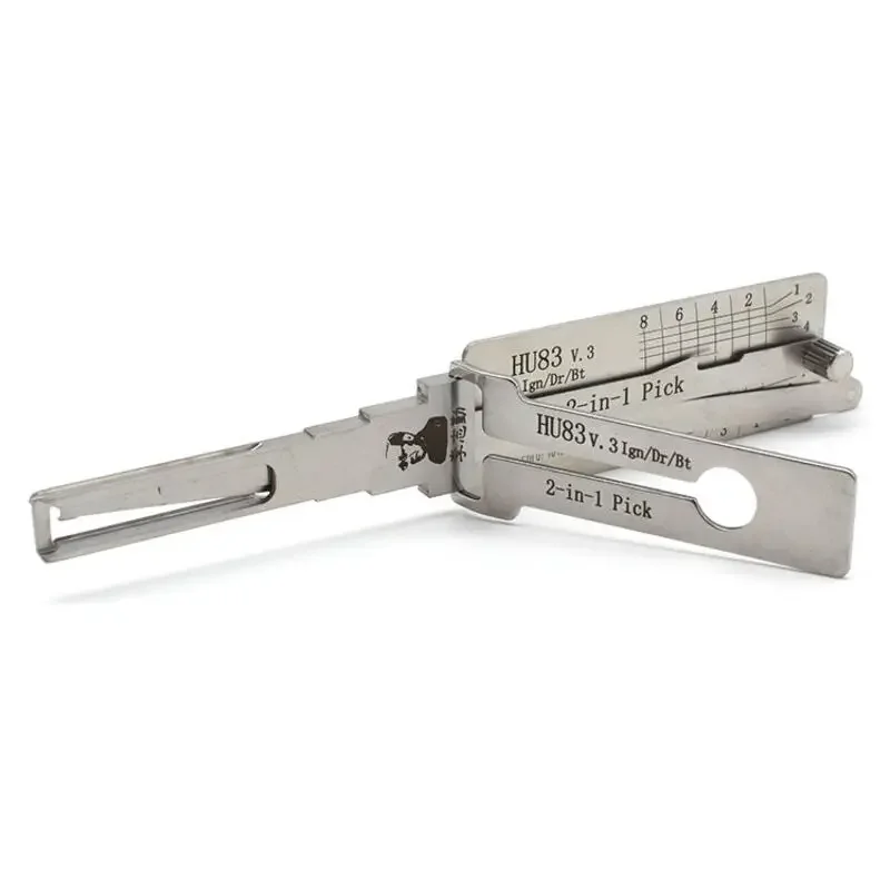 Lishi HU83 V.3 2 in 1 Locksmith Tool Lock Pick & Decoder Vertical Milling for Peugeot/Citroen