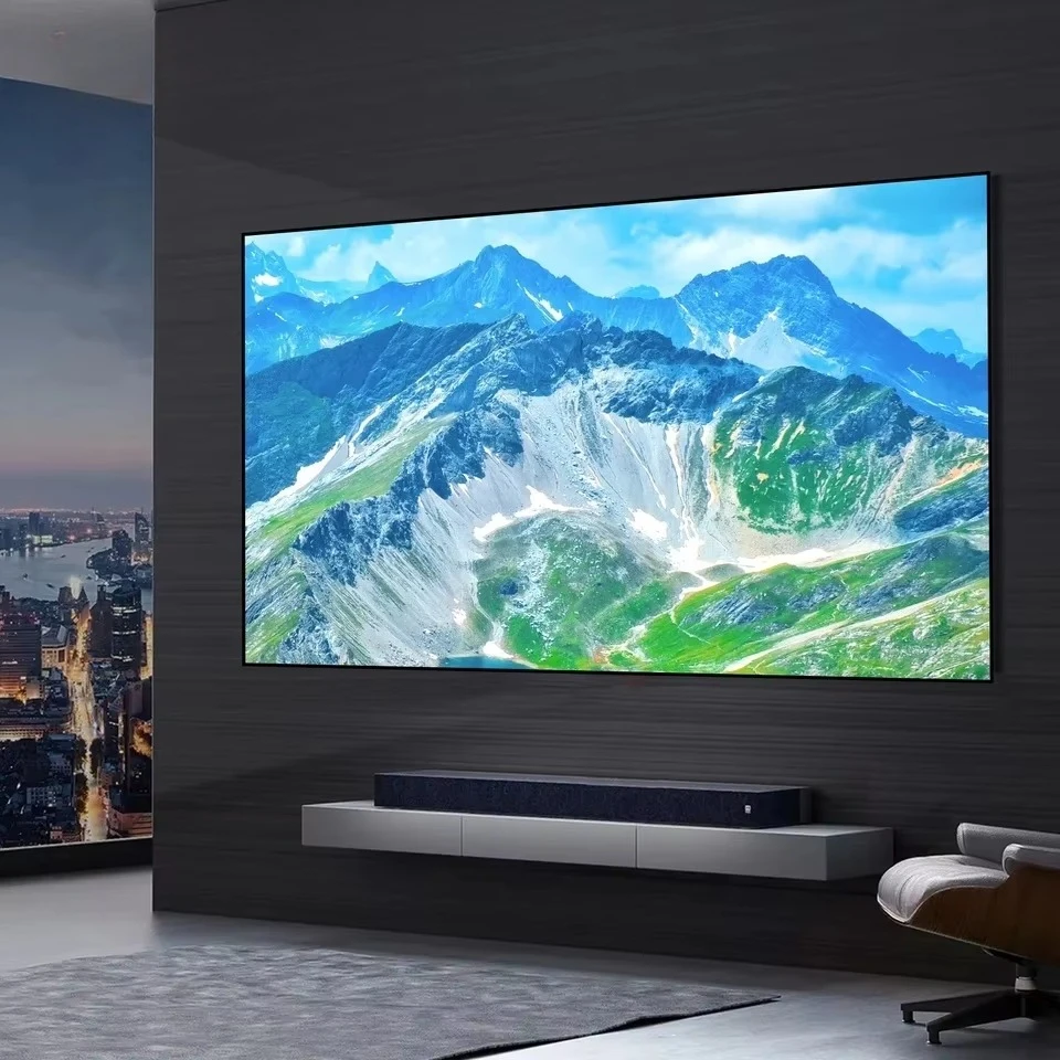 New home theater fixed frame PVC 4K/8K 16:9 ultra high definition HDTV HDR & active 3D movie projection screen