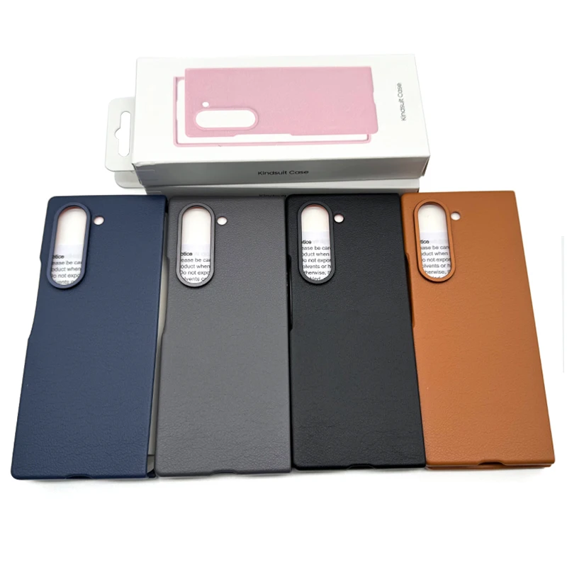 Kindsuit Case For Samsung Galaxy Z Fold6 Leather Cover Luxury High Quality Soft Touch Protective Case For Galaxy Z Fold 6 ZFold6